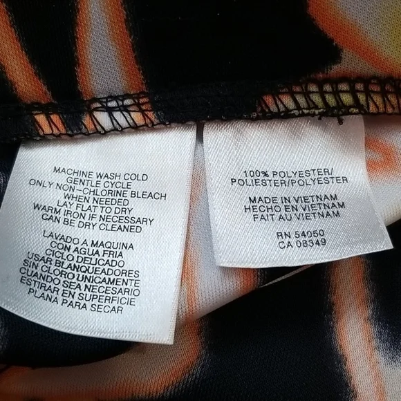 Jones New York Black Floral pull On Skirt Sz 2X - Picture 6 of 7